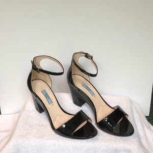 Prada Ankle Strap Block Heels